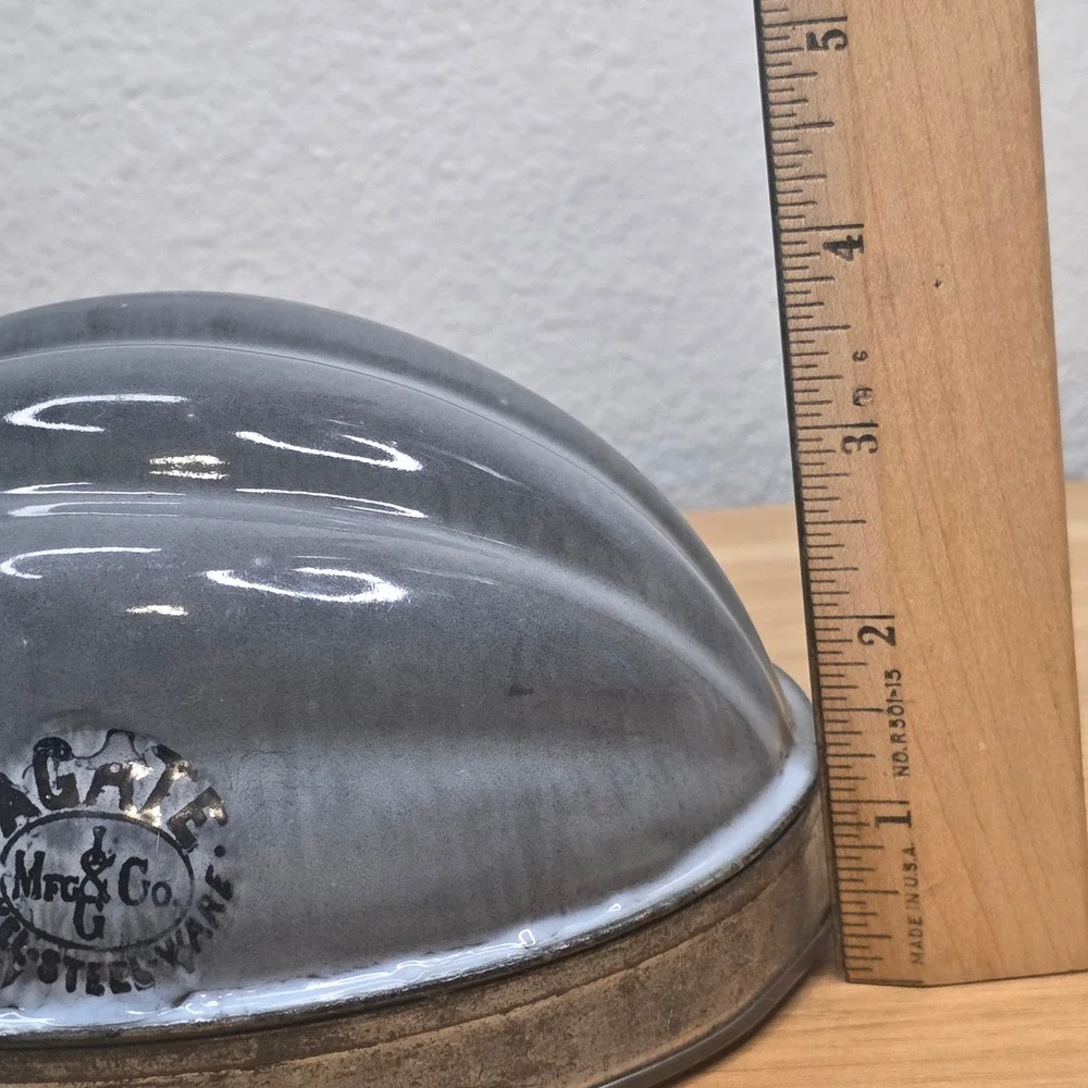 Antique Agate Pudding Mold L G Mfg Co Graniteware Nickel Steel Ware